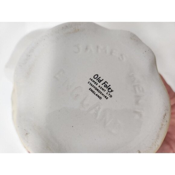 VINTAGE 1950 Old Foley James Kent England Shaving Mug Scuttle Porcelain Floral - Picture 7 of 9